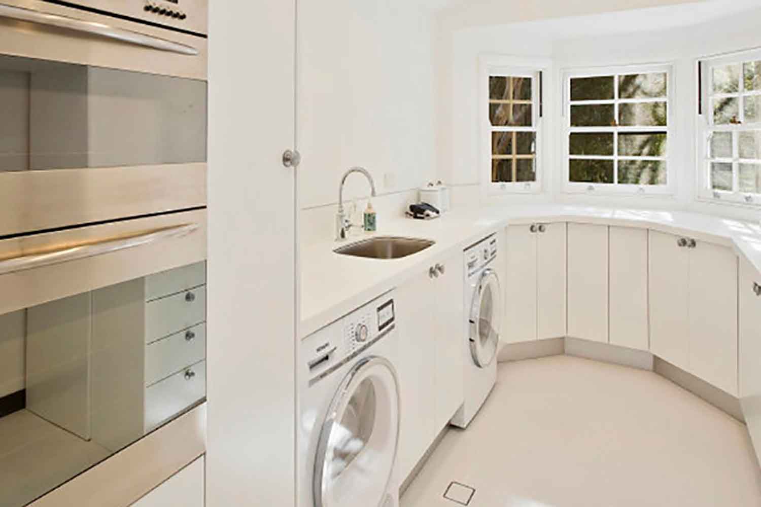 Fine Joinery example - Laundry storage